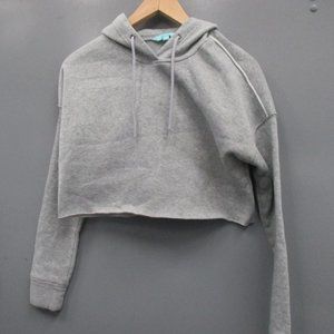 Miss Posh Hoodie Size S Gray Cropped Hoodie Sweater Sweatshirt